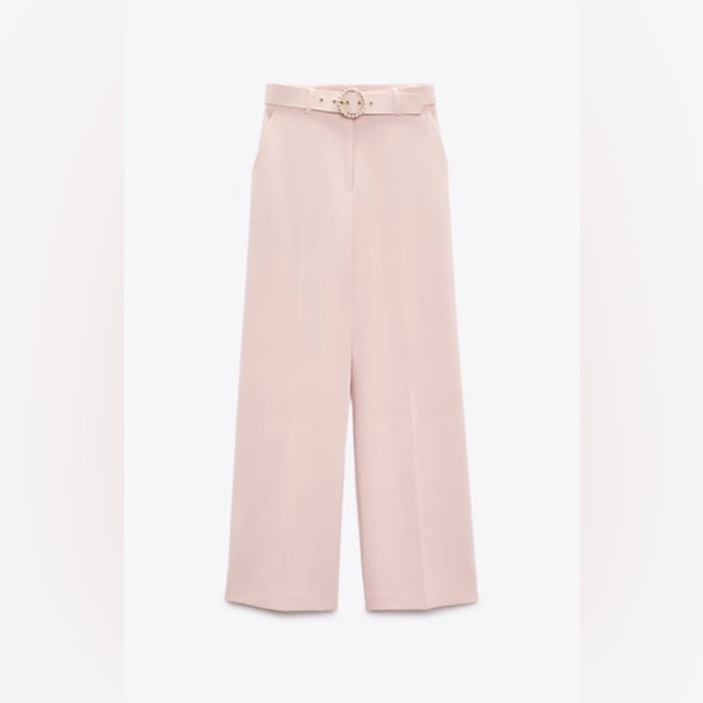 NWT Zara pearl belt culottes